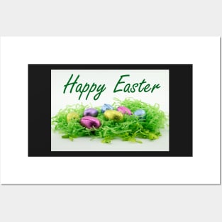 Happy Easter chocolate eggs Posters and Art